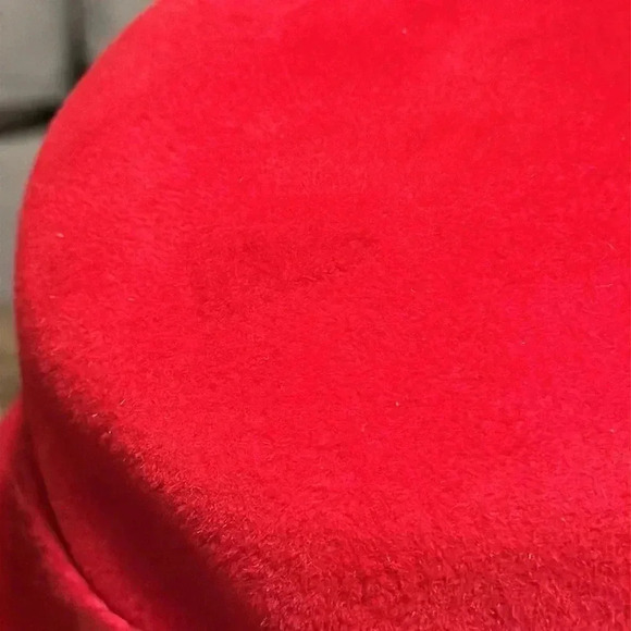 💥Originals by Lee Bury of Dallas Vintage Women’s Red Classic Wool Hat w/Ribbon - Picture 9 of 16